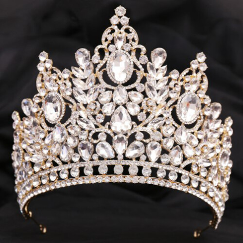 (2) Rhinestone Wedding Tiara for Cosplay & Balls