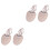 2Paren Paar Dansschoenen Roze Elastiek Half Professioneel En Ademend 3