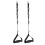 2Pcs Heavy Duty Exercise Handles Pull Strap for Resistance Bands Black 10