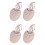 2Paren Paar Dansschoenen Roze Elastiek Half Professioneel En Ademend 4
