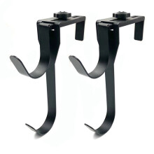 (2pcs) Adjustable Pool Pole Hanger Heavy Duty Metal Pool Pole Hooks for Telescopic Poles Skimmers