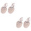 2Paren Paar Dansschoenen Roze Elastiek Half Professioneel En Ademend 5