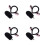4Sets Soft Black Lamb Costume Accessories Sheep Ears Tail Set 6