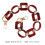 Red Resin Bag Chain Portable Retro Decorative Purse Accessory 2