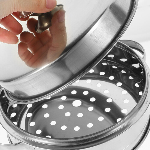 1Set Stainless Steel Steamer Insert Basket for Kitchen Cooking 2