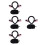 4Sets Soft Black Lamb Costume Accessories Sheep Ears Tail Set 8
