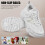 2Paires Baskets Mode Blanches -Terrain Semelles Robustes 10