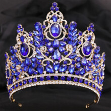 (4) Rhinestone Wedding Tiara for Cosplay & Balls