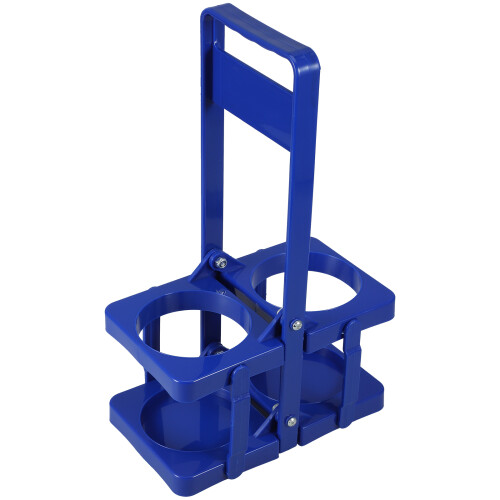 4Pcs Reusable Blue Plastic Beer Basket with Handle Foldable Storage 2