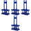 4Pcs Reusable Blue Plastic Beer Basket with Handle Foldable Storage 5