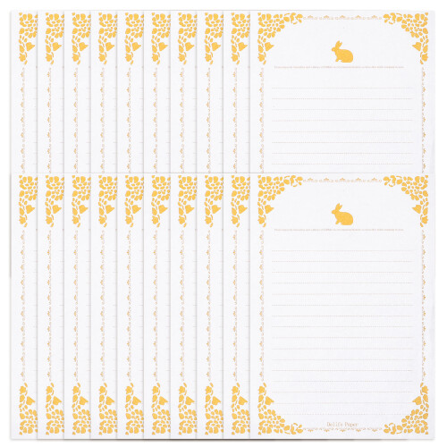 100Sheets White Kraft Letter Paper for Creative Writing and Greetings 1