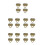 20Pcs Coffee Metal Purse Lock Clasp Replacement for Handbag Use 4