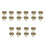 20Pcs Coffee Metal Purse Lock Clasp Replacement for Handbag Use 7