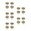 20Pcs Coffee Metal Purse Lock Clasp Replacement for Handbag Use 8