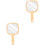 2 Pcs Wooden Handle Handheld Makeup Mirror 3