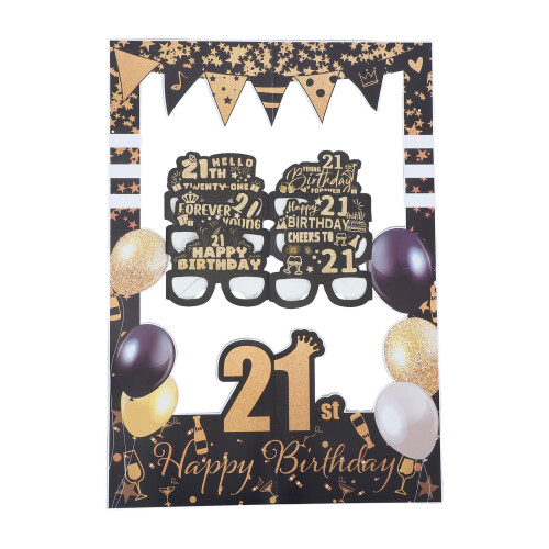 4Ensembles Photobooth Papier Lunettes Cadres Pour 1