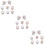 3Sets Nail Art Silicone Finger Spacers White for Use 9