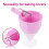 2Pièces Distributeur De Pâte Rose En Support Détachable 10