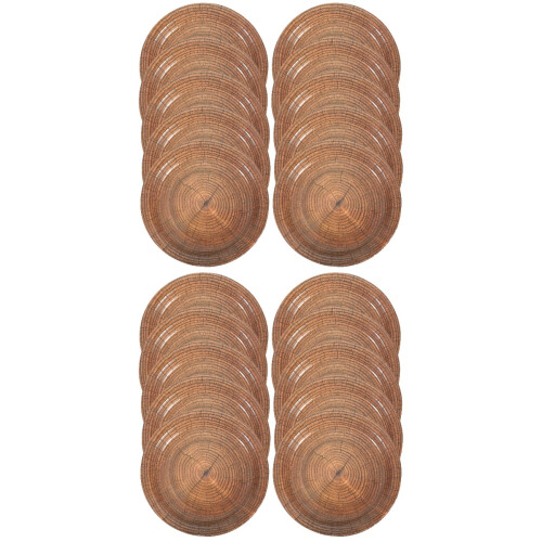20Pièces Assiettes Papier Motif Bois Pour Dîners Gâteaux 2