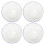 16St Emaille Serveerplaten Witte Retro Stijl 2