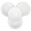 16St Emaille Serveerplaten Witte Retro Stijl 3
