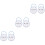 6Pcs Blue Cartoon Baby Pacifier Cases Durable Portable Storage Box 4