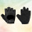 3Pcs Black Exercise Gloves Half Non-Slip Training Wrist Support 2