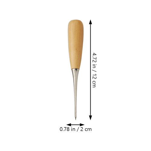 3Pcs Wood Handle Awls Sewing Tools DIY Craft Supplies Assorted 1
