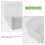 4Pcs Reusable Airtight Fridge Storage Boxes White Plastic Food Keeper 8