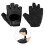3Pcs Black Exercise Gloves Half Non-Slip Training Wrist Support 5