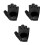 3Pcs Black Exercise Gloves Half Non-Slip Training Wrist Support 6