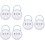 6Pcs Blue Cartoon Baby Pacifier Cases Durable Portable Storage Box 5