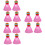 3 Pcs Shuttlecocks For School Racket Rebound Badminton Trainer Pink 7