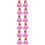 3 Pcs Shuttlecocks For School Racket Rebound Badminton Trainer Pink 8