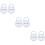 6Pcs Blue Cartoon Baby Pacifier Cases Durable Portable Storage Box 7
