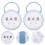 6Pcs Blue Cartoon Baby Pacifier Cases Durable Portable Storage Box 8
