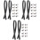 6 Sets Leather Handbag Handles Tote Replacement Straps With Rivets 2