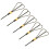 100Pcs Black Bamboo Fruit Sticks Scissors Shaped Picks for Appetizers 2
