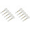 100Pcs Black Bamboo Fruit Sticks Scissors Shaped Picks for Appetizers 3