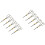 100Pcs Black Bamboo Fruit Sticks Scissors Shaped Picks for Appetizers 4