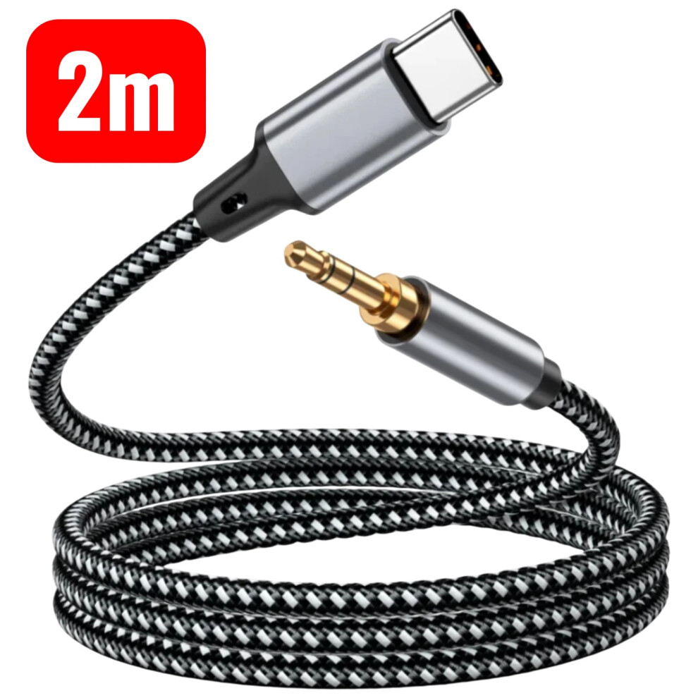 Usb-C To 3.5Mm Jack Audio Cable Dac Type-C Aux 2M 674026158382