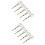 100Pcs Black Bamboo Fruit Sticks Scissors Shaped Picks for Appetizers 5