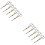 100Pcs Black Bamboo Fruit Sticks Scissors Shaped Picks for Appetizers 6
