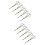 100Pcs Black Bamboo Fruit Sticks Scissors Shaped Picks for Appetizers 7