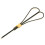 100Pcs Black Bamboo Fruit Sticks Scissors Shaped Picks for Appetizers 8