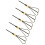 100Pcs Black Bamboo Fruit Sticks Scissors Shaped Picks for Appetizers 11