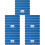5Ensembles Strips Tableau Feutre Ciel Auto-Adhésif Pour Murs DIY 5