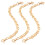 2 Pcs Gold Bag Accessories Diy Straps Handbag Replacements Chain 2