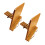 2Pcs Foldable Bamboo Book Holder Chocolate Stable Rugged Reading Stand 9