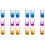 18Pcs Assorted Color Acrylic Whiskey Cups Thickened Transparent Cups 4
